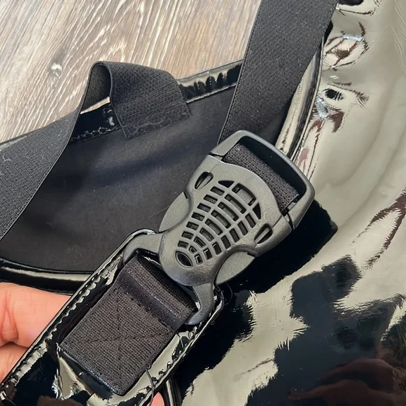 Poster Girl from Dolls Kill  Corset size L Black Patent Heavy Duty New with tags - Picture 3 of 7